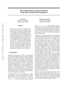 Hierarchical Mixture-of-Experts Model for Large-Scale Gaussian Process
  Regression