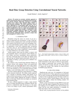 Real-Time Grasp Detection Using Convolutional Neural Networks