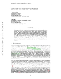 Compact Compositional Models