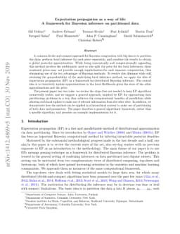 Expectation propagation as a way of life: A framework for Bayesian
  inference on partitioned data