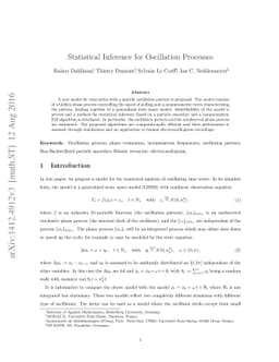 Statistical Inference for Oscillation Processes