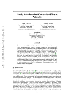 Locally Scale-Invariant Convolutional Neural Networks