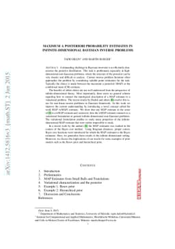 Maximum a posteriori probability estimates in infinite-dimensional
  Bayesian inverse problems
