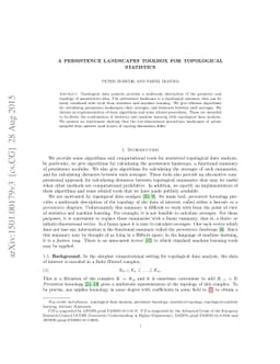 A persistence landscapes toolbox for topological statistics