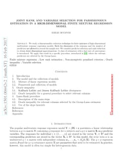 Joint rank and variable selection for parsimonious estimation in a
  high-dimensional finite mixture regression model