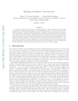 Hashing with binary autoencoders