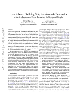 Less is More: Building Selective Anomaly Ensembles