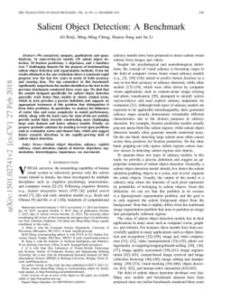 Salient Object Detection: A Benchmark