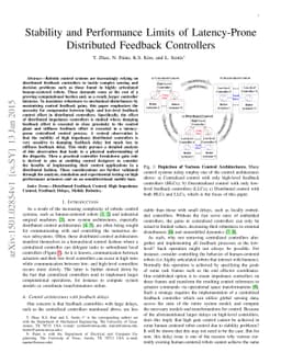 Stability and Performance Limits of Latency-Prone Distributed Feedback
  Controllers