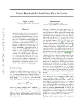Control Functionals for Quasi-Monte Carlo Integration