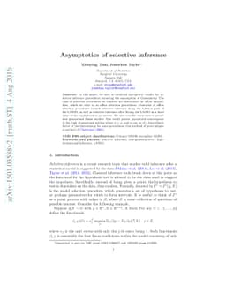 Asymptotics of selective inference