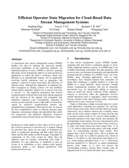 Optimal Operator State Migration for Elastic Data Stream Processing