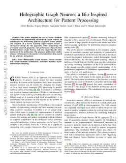 Holographic Graph Neuron: a Bio-Inspired Architecture for Pattern
  Processing