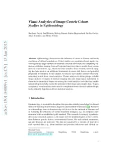 Visual Analytics of Image-Centric Cohort Studies in Epidemiology