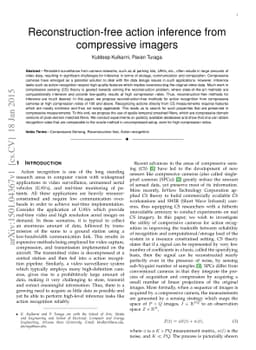 Reconstruction-free action inference from compressive imagers