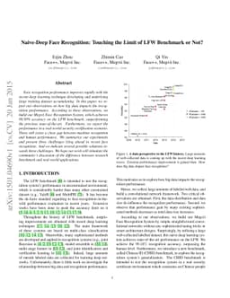 Naive-Deep Face Recognition: Touching the Limit of LFW Benchmark or Not?