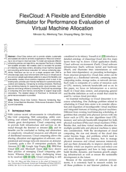 FlexCloud: A Flexible and Extendible Simulator for Performance
  Evaluation of Virtual Machine Allocation