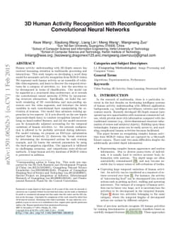 3D Human Activity Recognition with Reconfigurable Convolutional Neural
  Networks