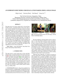 An Expressive Deep Model for Human Action Parsing from A Single Image