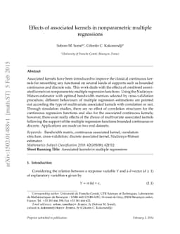 Effects of associated kernels in nonparametric multiple regressions