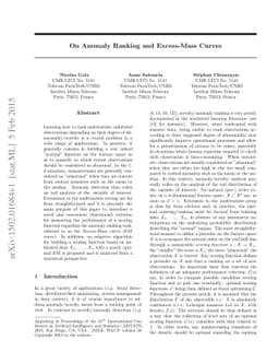 On Anomaly Ranking and Excess-Mass Curves
