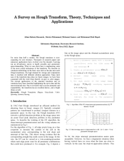 A Survey on Hough Transform, Theory, Techniques and Applications
