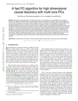 A fast PC algorithm for high dimensional causal discovery with
  multi-core PCs
