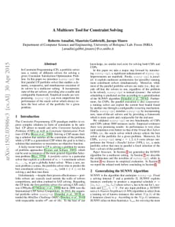 A Multicore Tool for Constraint Solving