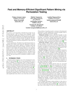 Fast and Memory-Efficient Significant Pattern Mining via Permutation
  Testing
