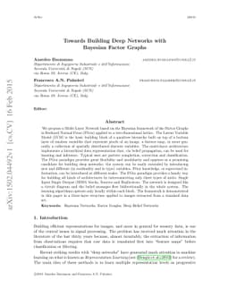 Towards Building Deep Networks with Bayesian Factor Graphs