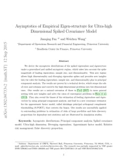 Asymptotics of Empirical Eigen-structure for Ultra-high Dimensional
  Spiked Covariance Model