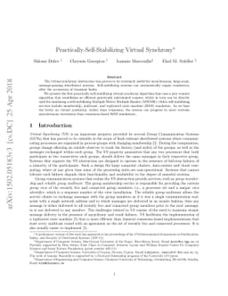 Practically-Self-Stabilizing Virtual Synchrony