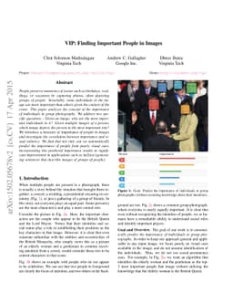 VIP: Finding Important People in Images