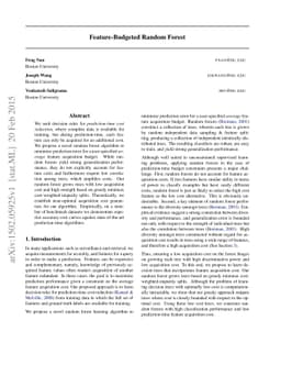 Feature-Budgeted Random Forest