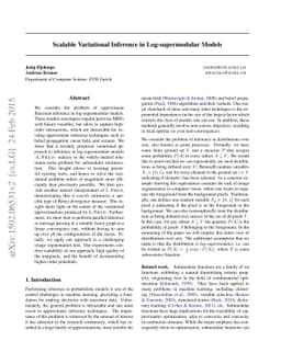 Scalable Variational Inference in Log-supermodular Models