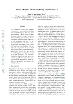 The NLP Engine: A Universal Turing Machine for NLP