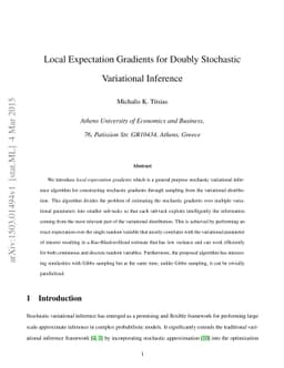 Local Expectation Gradients for Doubly Stochastic Variational Inference