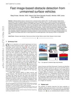 Fast image-based obstacle detection from unmanned surface vehicles