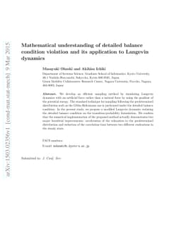 Mathematical understanding of detailed balance condition violation and
  its application to Langevin dynamics