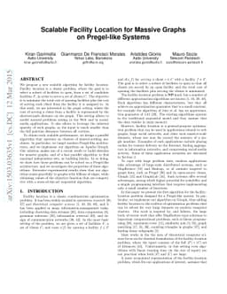 Scalable Facility Location for Massive Graphs on Pregel-like Systems