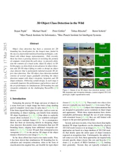 3D Object Class Detection in the Wild