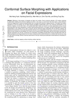 Conformal Surface Morphing with Applications on Facial Expressions