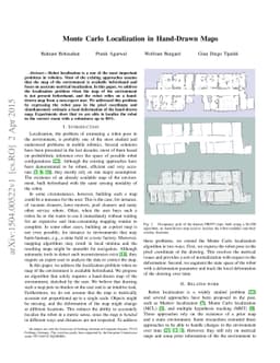Monte Carlo Localization in Hand-Drawn Maps