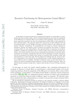 Recursive Partitioning for Heterogeneous Causal Effects