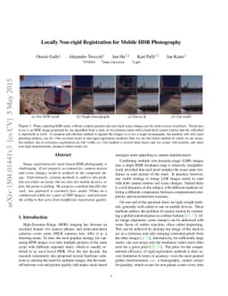 Locally Non-rigid Registration for Mobile HDR Photography