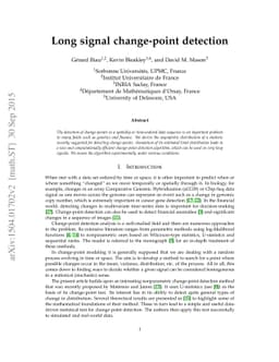 Long signal change-point detection