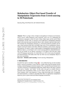 Robobarista: Object Part based Transfer of Manipulation Trajectories
  from Crowd-sourcing in 3D Pointclouds
