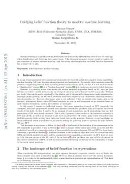 Bridging belief function theory to modern machine learning