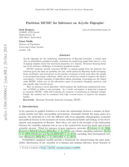 Partition MCMC for inference on acyclic digraphs