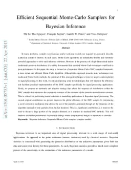 Efficient Sequential Monte-Carlo Samplers for Bayesian Inference